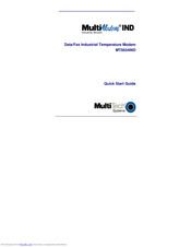 Multitech MultiModem MT5634IND-NPS Quick Start Manual
