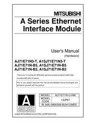 Mitsubishi MELSEC AJ71E71N3-T User Manual