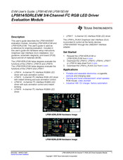 Texas Instruments LP5814/5DRLEVM User Manual