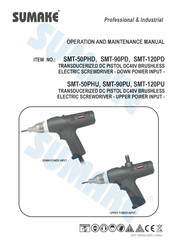Sumake SMT-50PHD Operation And Maintenance Manual