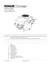Kohler Courage SV541 Service Manual