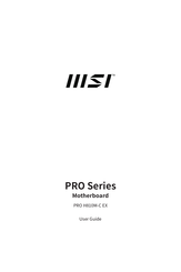 MSI PRO H810M-C EX User Manual