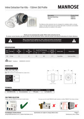 Manrose FAN0101 Installation Instructions Manual