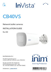 INIM InVista CB40VS Installation Manual