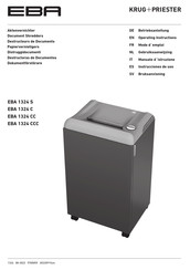 KRUG+PRIESTER EBA 1324 CC EBA 1324 CCC Operating Instructions Manual
