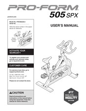 Icon Health & Fitness PRO-FORM 505 SPX User Manual