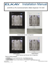 Elkay ezH2O LBWDC00BKC Installation Manual