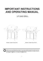 Honeywell Endark Gas Grill-1 Important Instructions And Operating Manual