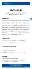 Intellisystem IT-ES308-IU Series Hardware Installation Manual