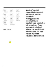 Indesit HHVS 8.7F LT K Instructions For Use Manual