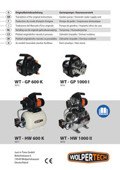 Wolpertech WT-GP 1000 I Translation Of The Original Instructions