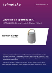 Harman Kardon CITATION 200 Owner's Manual