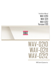 HBX WAV-0210 Installation Manual