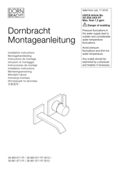 Dornbracht IMO 36 861 671 Series Installation Instructions Manual