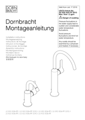 Dornbracht Vaia 33510809-99 Installation Instructions Manual