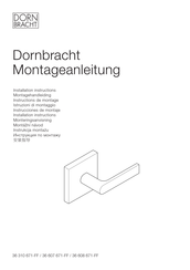 Dornbracht IMO 36607671-27 Installation Instructions Manual
