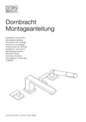 Dornbracht Lulu 27 512 710 0050 Series Installation Instructions Manual