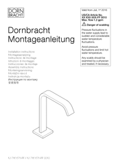Dornbracht IMO 13 716 671 Series Installation Instructions Manual
