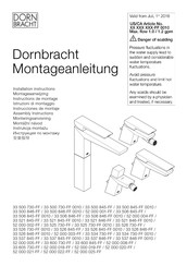 Dornbracht 52 000 005 Series Installation Instructions Manual