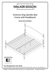 Walker Edison Vivienne WEVIV03KB2NA1 Manual