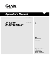 Terex Z62M-2230 Owner's Manual