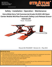 Stratus SAE-MS10000P Safety, Installation, Operation, Maintenance