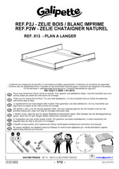 Galipette ZELIE P2W Assembly Instructions Manual