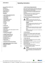 ebm-papst A3G910-BG02-51 Operating Instructions Manual