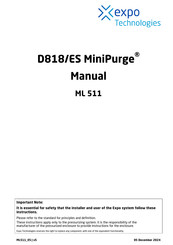EXPO MiniPurge D818 Manual