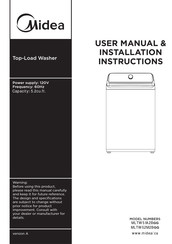 Midea MLTW51A2BGG User's Manual & Installation Instructions