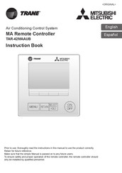 Mitsubishi Electric TRANE TAR-42MAAUB Instruction Book