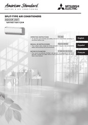 Mitsubishi Electric American Standard NAYWST18A112A Series Operating Instructions Manual