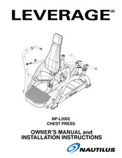 Nautilus LEVERAGE NP-L2002 Owner's Manual And Installation Instructions