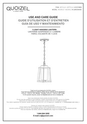Quoizel LWS33644D Use And Care Manual