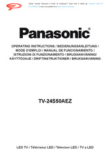 Panasonic S50A Operating Instructions Manual