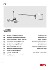 KWC F5 ACEF3008 Installation And Operating Instructions Manual