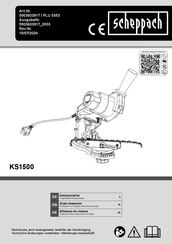 Scheppach KS1500 Translation Of Original Instruction Manual