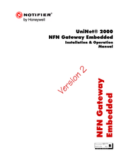 Honeywell NOTIFIER UniNet 2000 Installation & Operation Manual