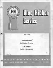 Cub Cadet International 70 Service Manual