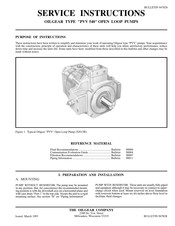 OilGear PVV 540 Service Instructions Manual