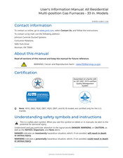York Y91EU Series User's Information Manual