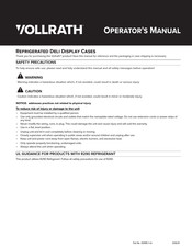 Vollrath RDCCV-48 Operator's Manual