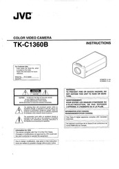 JVC TK-C1360B Instructions Manual