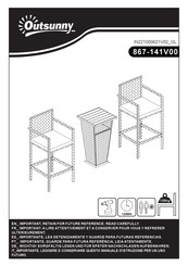 Outsunny 867-141V00 Instructions Manual