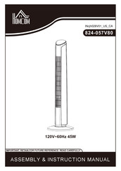 HOMCOM 824-057V80 Assembly & Instruction Manual