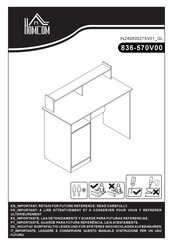 HOMCOM 836-570V00 Instructions Manual
