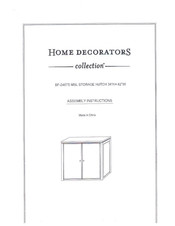 Home Decorators Collection MSL BF-24675 Assembly Instructions Manual