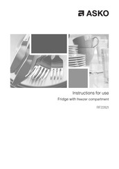 Asko RF2282I Instructions For Use Manual
