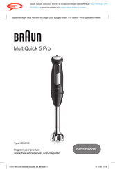 Braun MultiQuick 5 Pro Instructions Manual