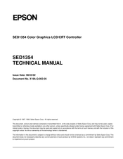 Epson SED1354 Technical Manual